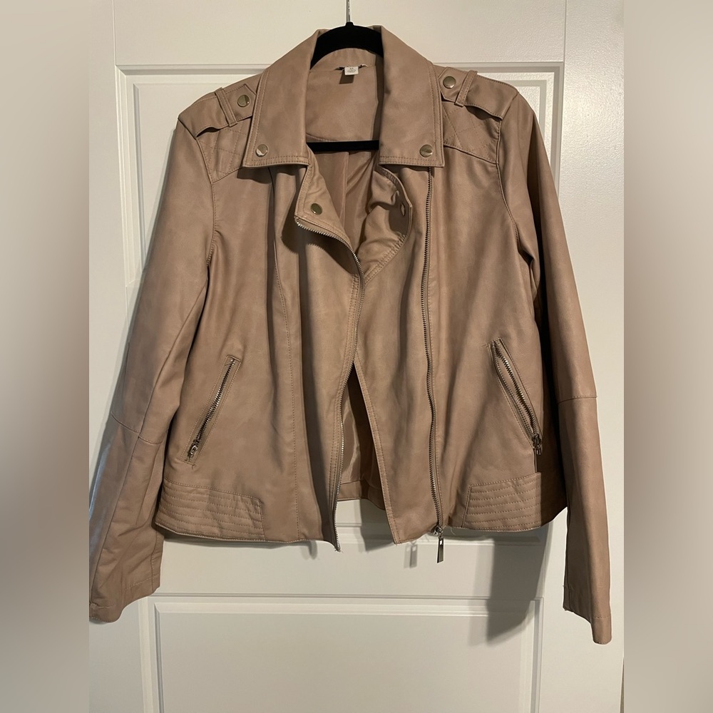 Blush moto jacket